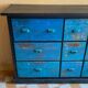 Vintage drawer unit "Workshop Blue"