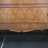 Vintage display cabinet in rosewood veneer 1950/1960