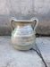 Jar or vase in blue earth 33 x 29 cm