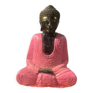 Buddha Meditation Statue Bali - pink edition