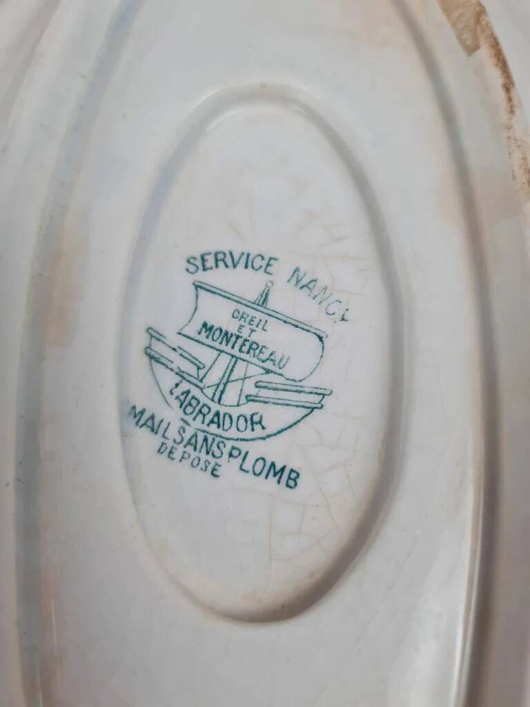 Antique sauceboat Creil & Montereau – Nancy service