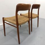 Danish Teak 56 chairs by Niels Otto Møller for J. L. Møllers