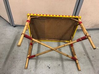 Vintage scoubidou coffee table