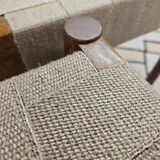 6 Scandinavian chairs 1960" braided straps