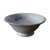 Blue ceramic salad bowl the Dieulefit caves