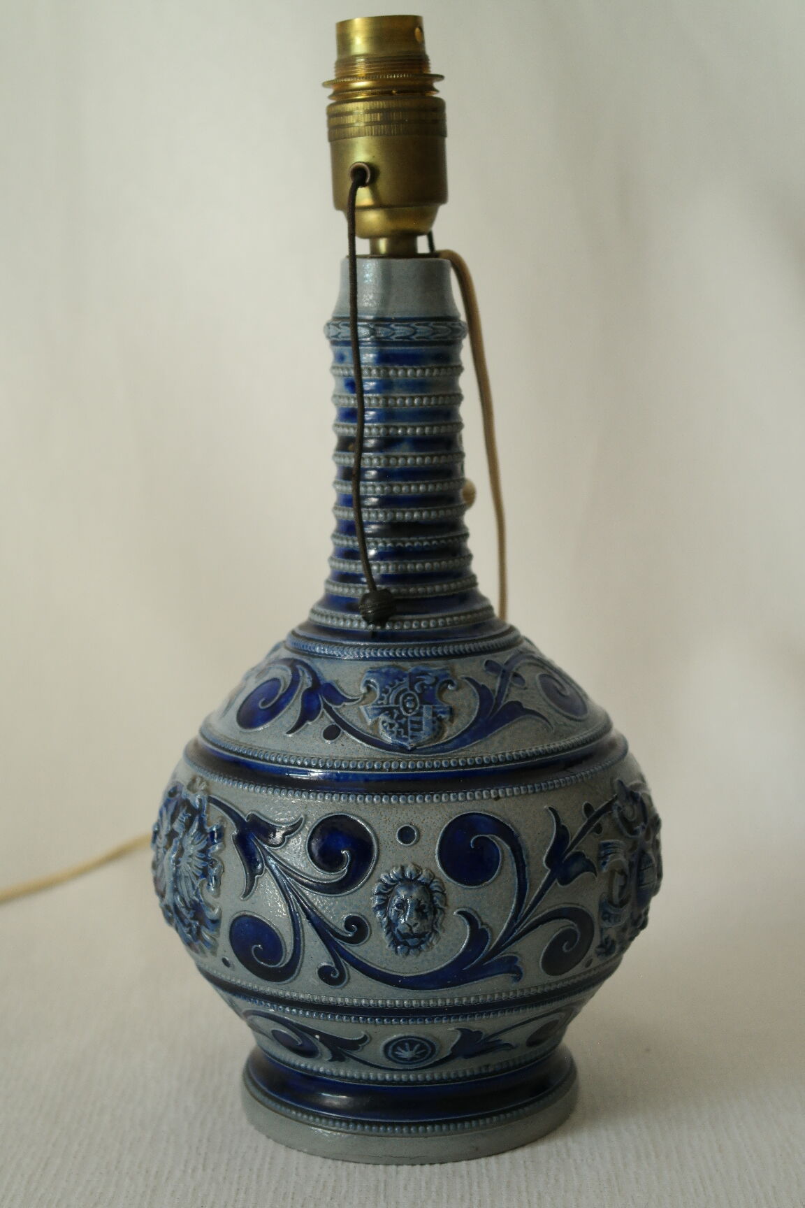 Lamp foot Sandstone blue Alsace/Germany XXth