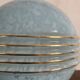 Clichy glass ball ceiling light in Art Deco style