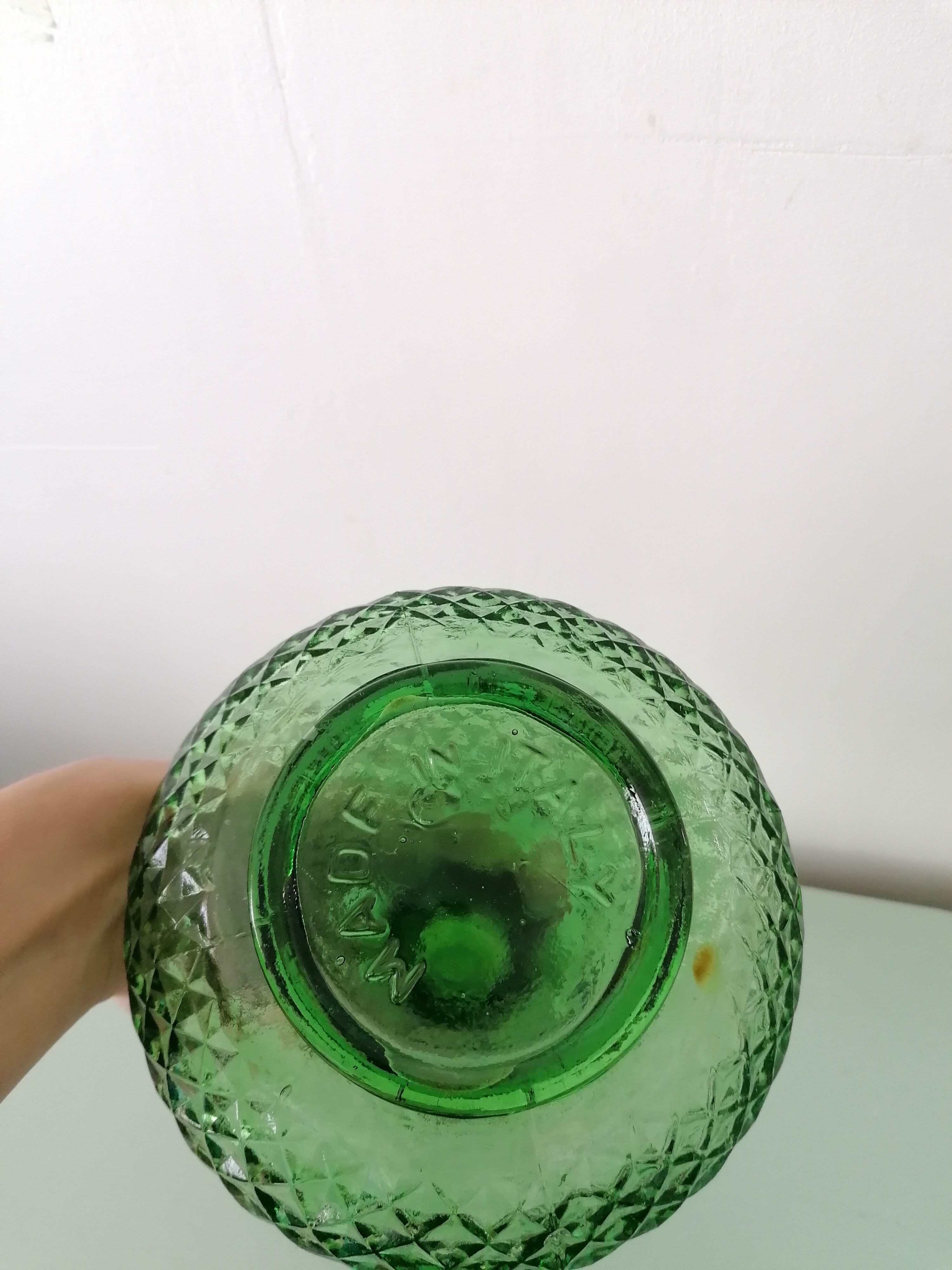 Beautiful old glass carafe