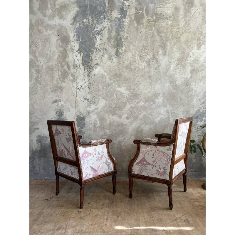 Antique bergère armchairs