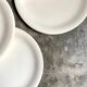 8 flat plates Sarreguemines in white earthenware