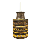 Danish ceramic hanging lamp, designed by Jette Hellerøe, in the 1970s.