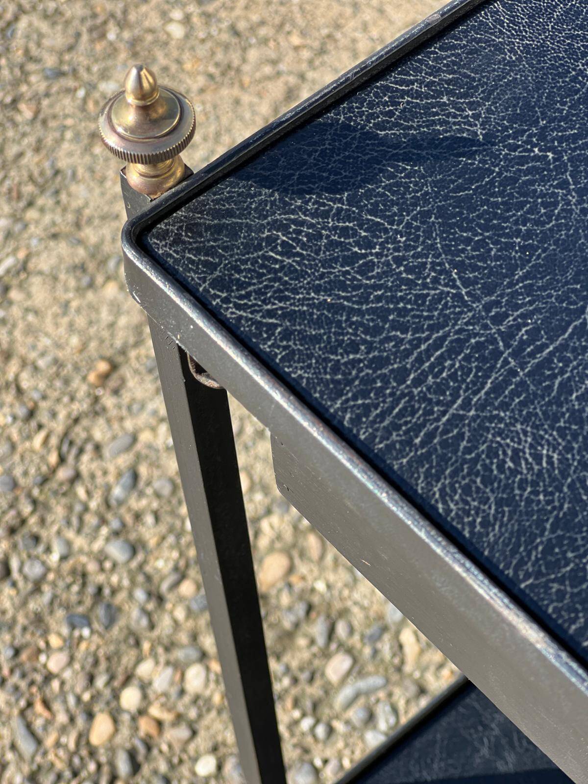 Side Table or Nightstand — Jacques Adnet Style — French Design 1950