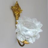 Ancient art nouveau tulip sconce