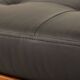 Danish teak daybed in black leather in Hans Wegner style, 1960s