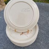 9 dessert plates Sarreguemines decor chardons