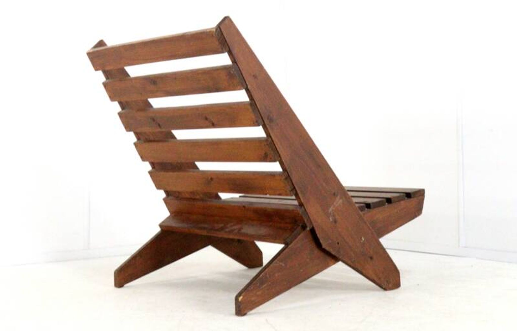 1950s folding chaise longue