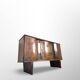 Buffet Art déco italien, années 1930-1940
