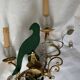 Pair of parrot crystal or parakeet wall sconces Maison Baguès 1950