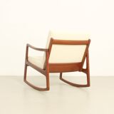 Rocking chair model 120 by Ole Wanscher for France & Son, Denmark, 1951