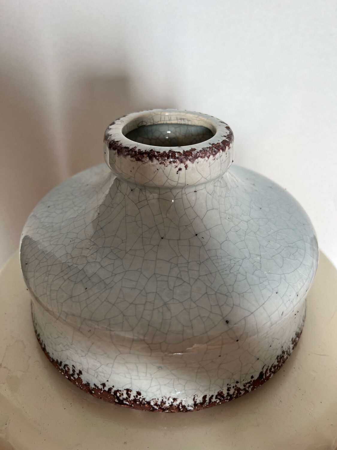 Raku style vase