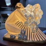 Art deco porcelain night light