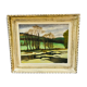 Landscape lake painting 50s
