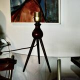 Lampe vintage en teck massif de severin hansen  1960