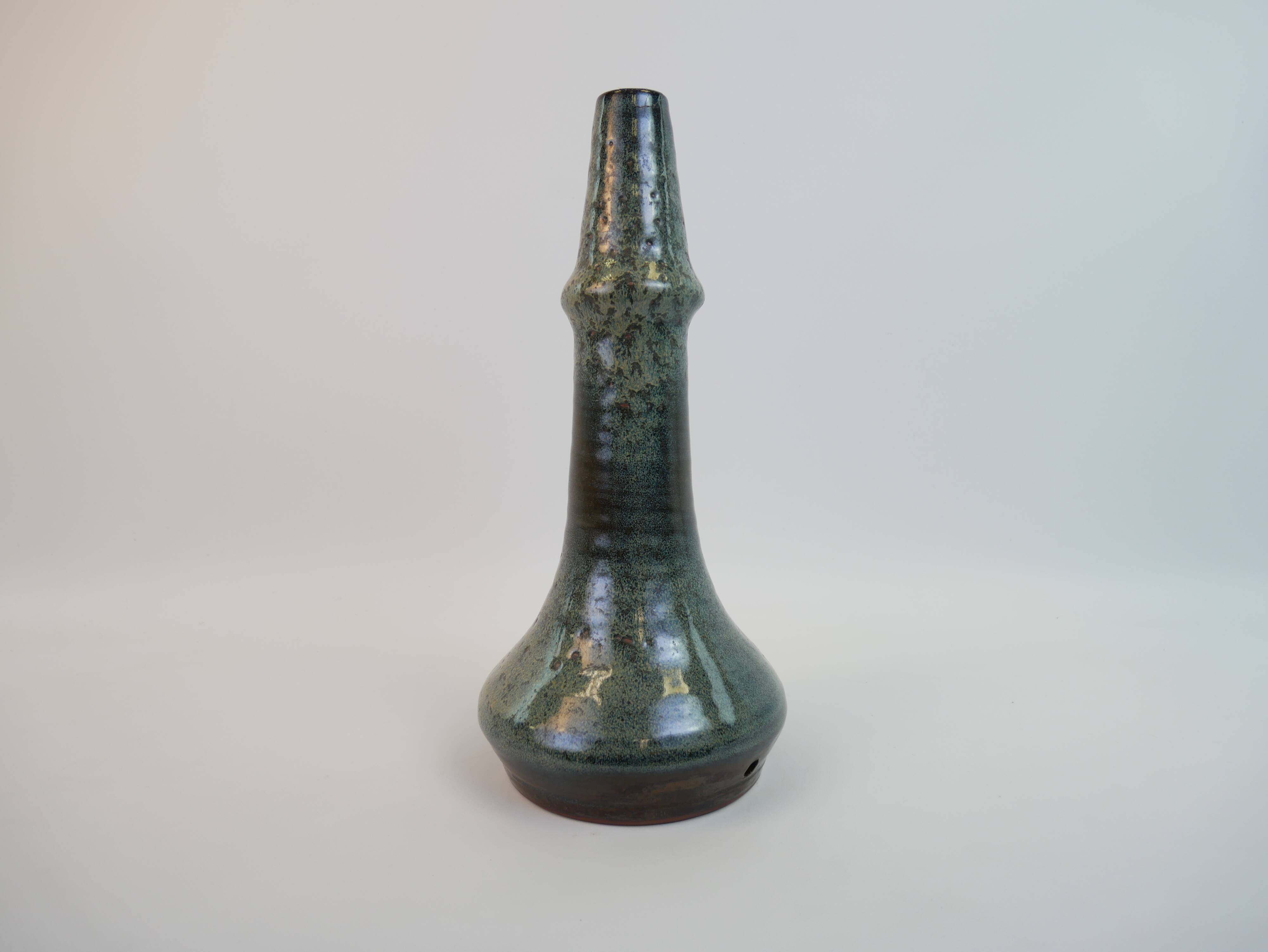 Large sea green ceramic lamp base