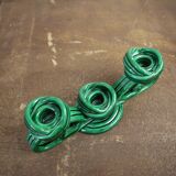 Green ceramic Vallauris Bougeoir