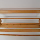 Mid-century wall folding  hanger and shelf, 1960's.