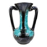 Vallauris Blue Fat Lava Vases