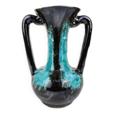 Vallauris Blue Fat Lava Vases