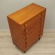 Teak chest of drawers, Danish design, 1960s, production: Denmark