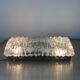 LOT 2 OLD VINTAGE WALL LAMPS IN MOLDED GLASS