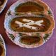 Barbotine plate service from Bavent (Orchies) 19th century (19th century)