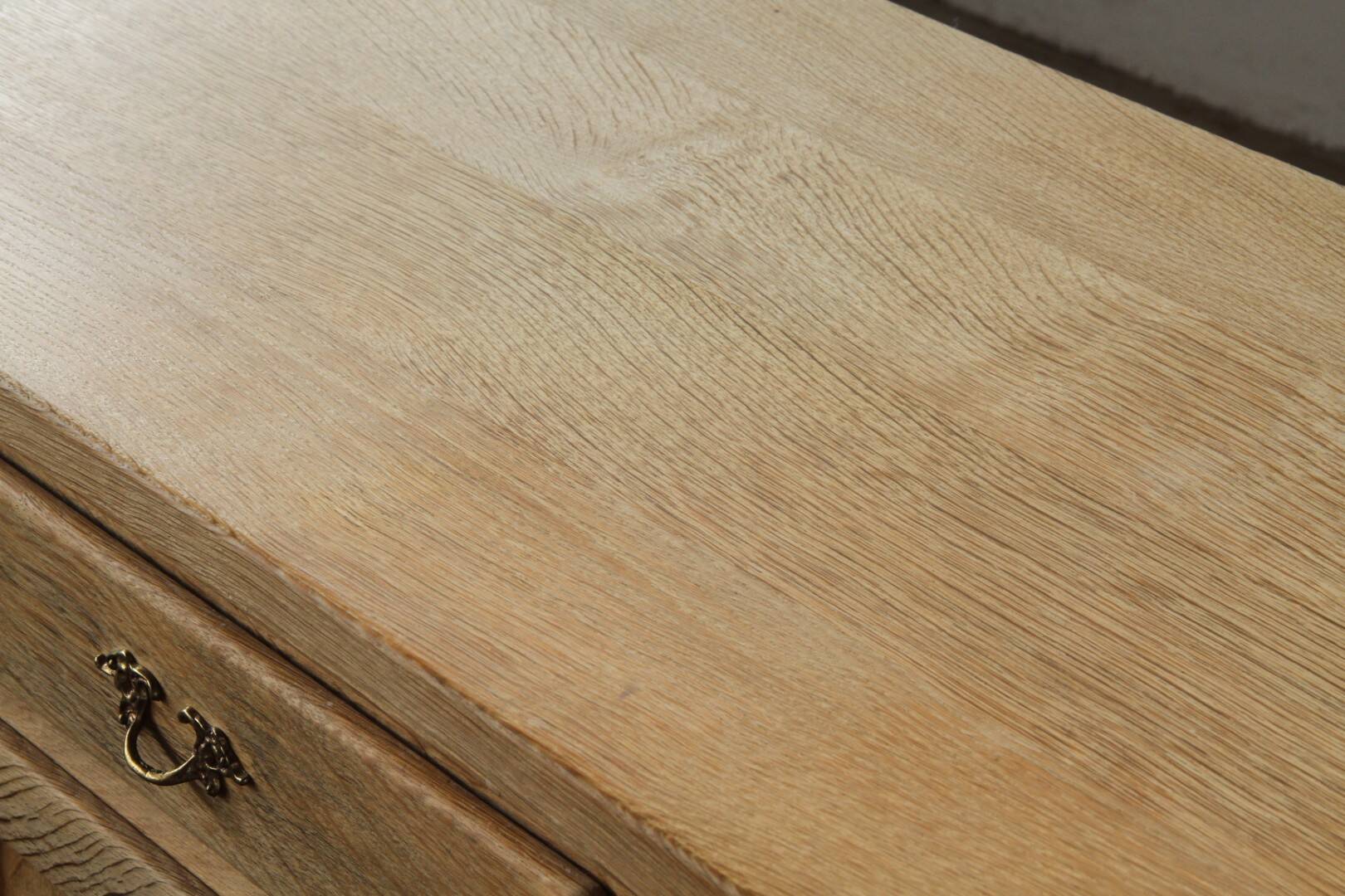 Vintage 1970s Danish Oak Low Cabinet / Sideboard, Henning Kjærnulf style