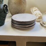 6 glazed terracotta plates 22 cm