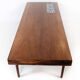 Coffee table in rosewood with blue tiles designed by Johannes Andersen, 1960s