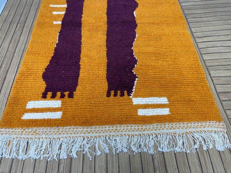 Handmade Beni Ouraine rug, size 150 x 250 cm