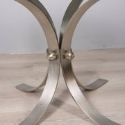 VINTAGE 1960S METAL AND GLASS COFFEE TABLE, ITALIAN DESIGN