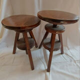 Set of two screw stools