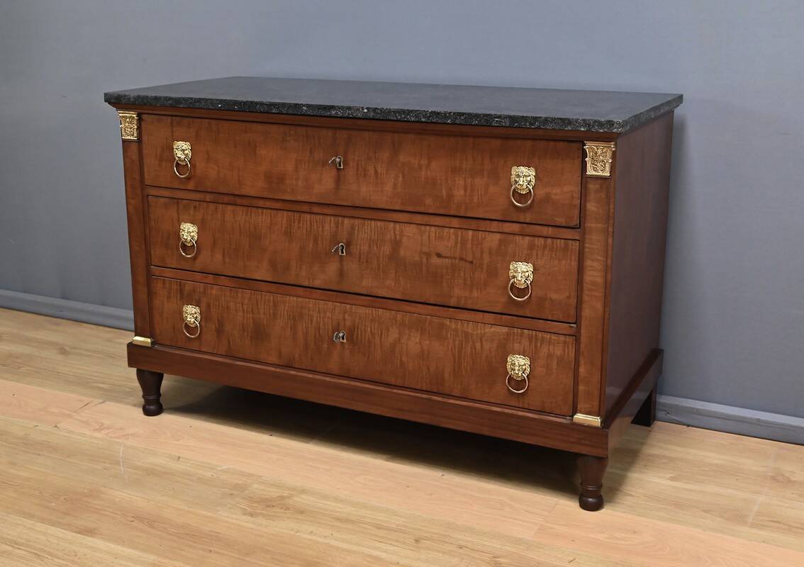 Return from Egypt chest of drawers in mahogany, Empire period – Early 19th century