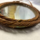 Wicker mirror