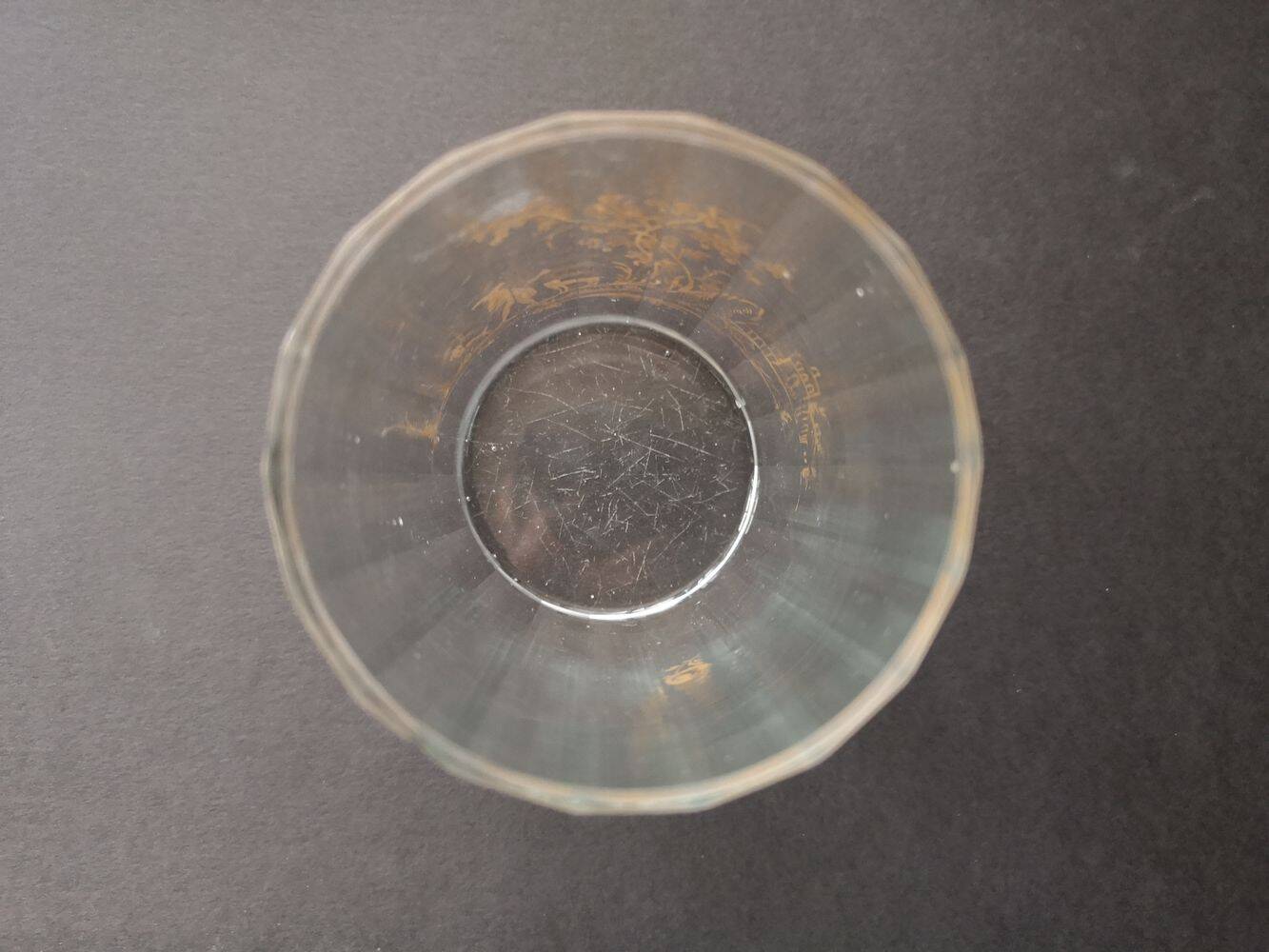 High crystal and gilding glass - Late 18th century early 19th