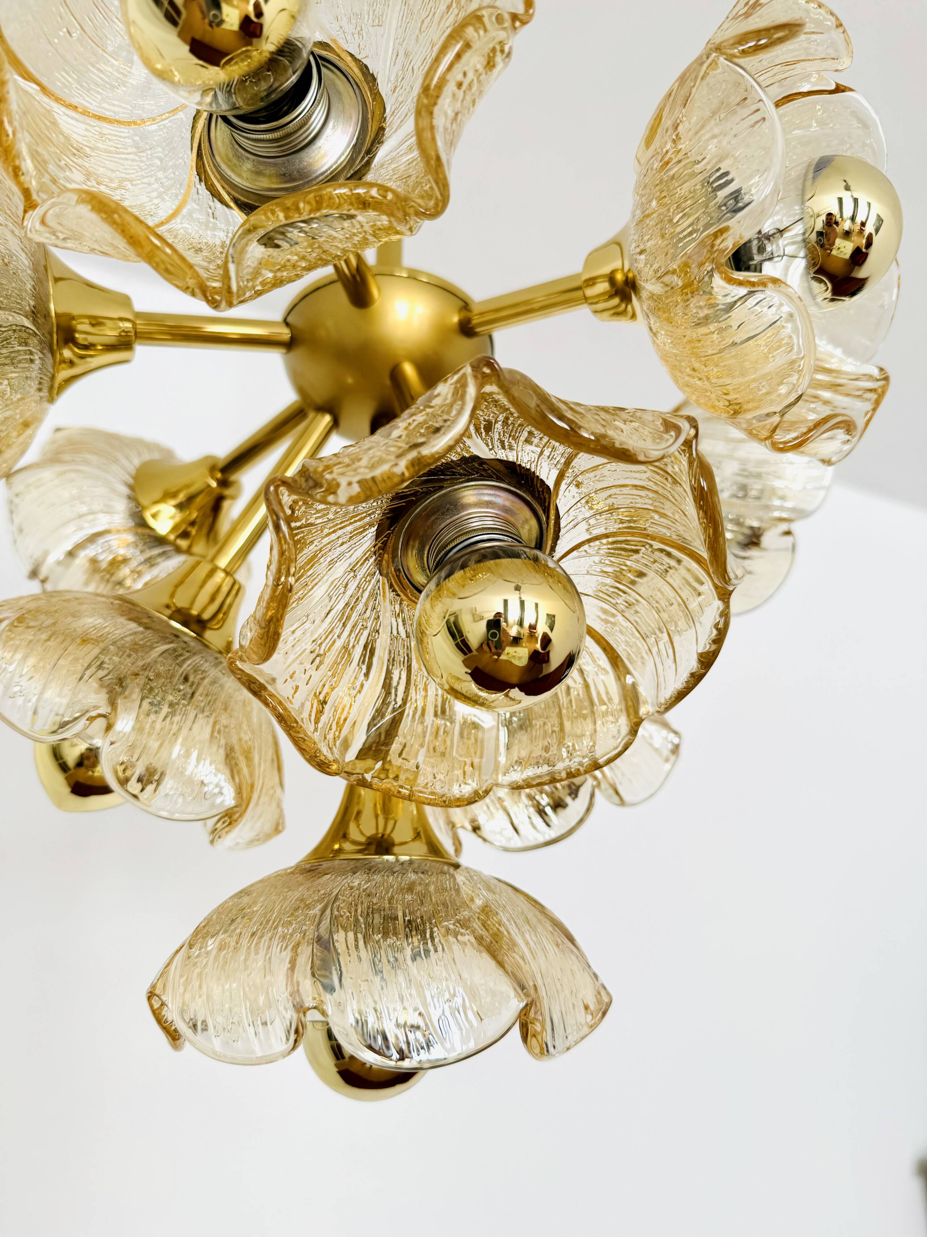 Floral Glass Chandelier