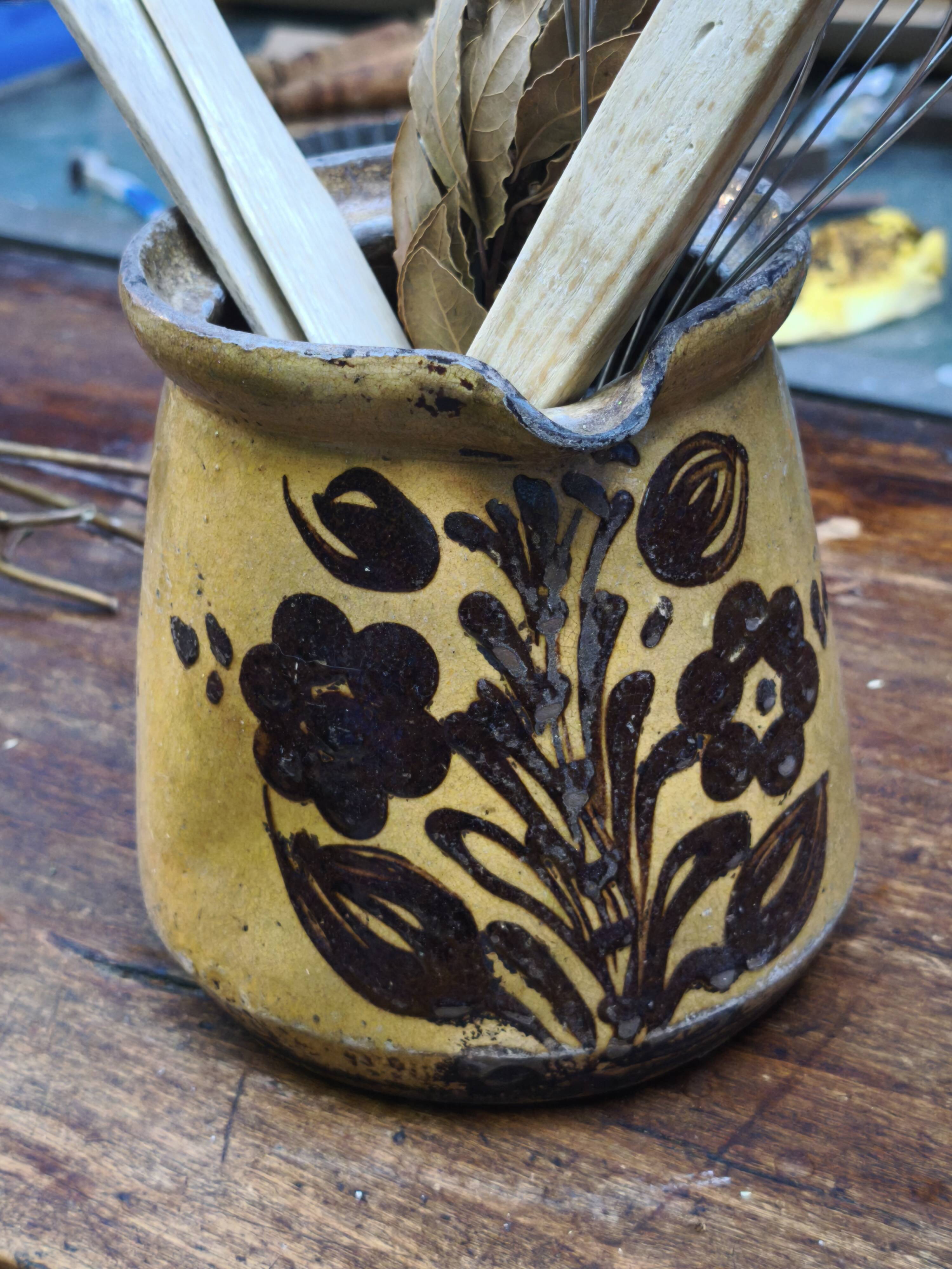 Ancient stoneware pot
