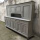 Gray patinated kitchen cabinet