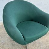 Vintage green egg chair