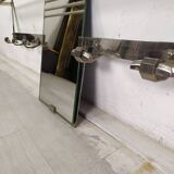 Art Deco chrome wall coat rack