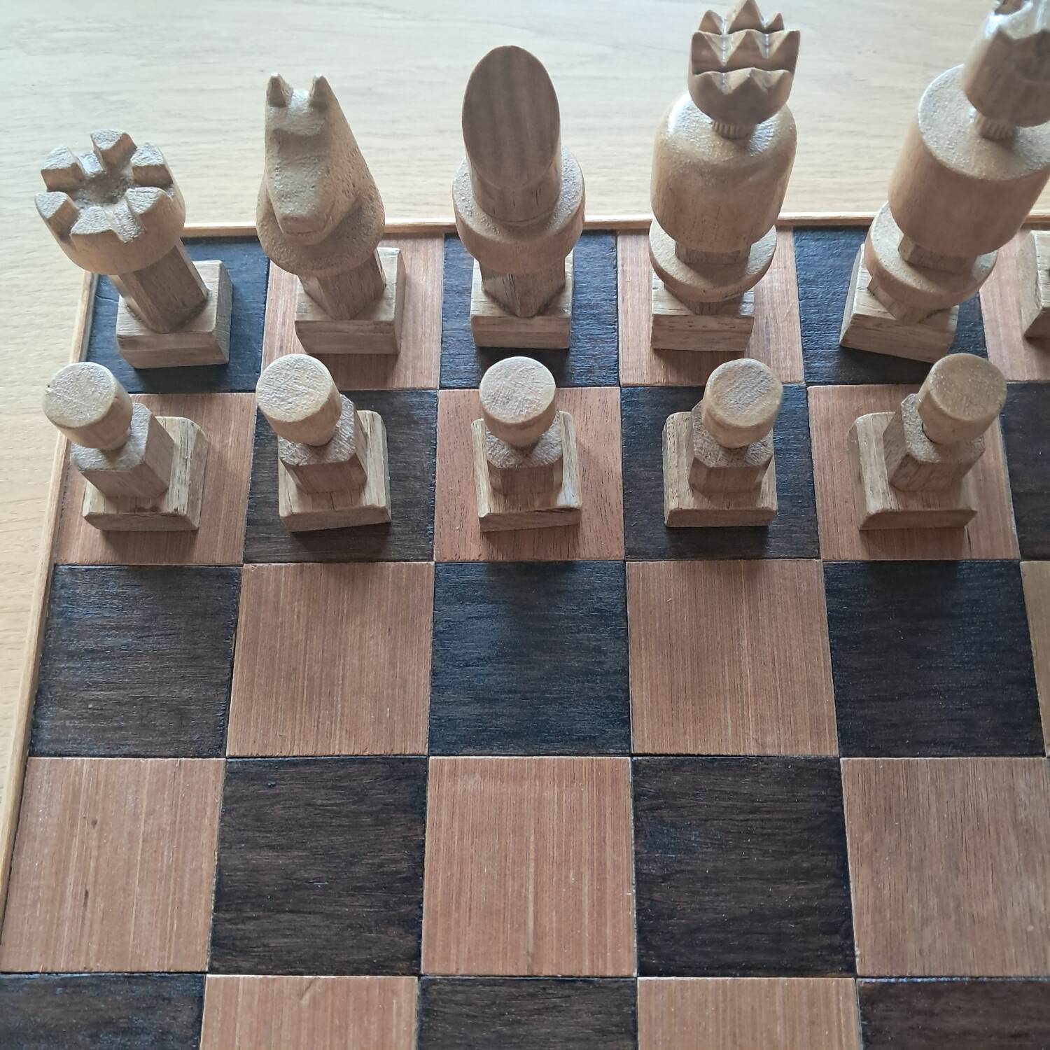 Handmade chess set